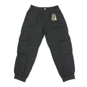 Allsaints Women's Frieda Denim Trouser Size US 8 Washed Black 26" Inseam $199
